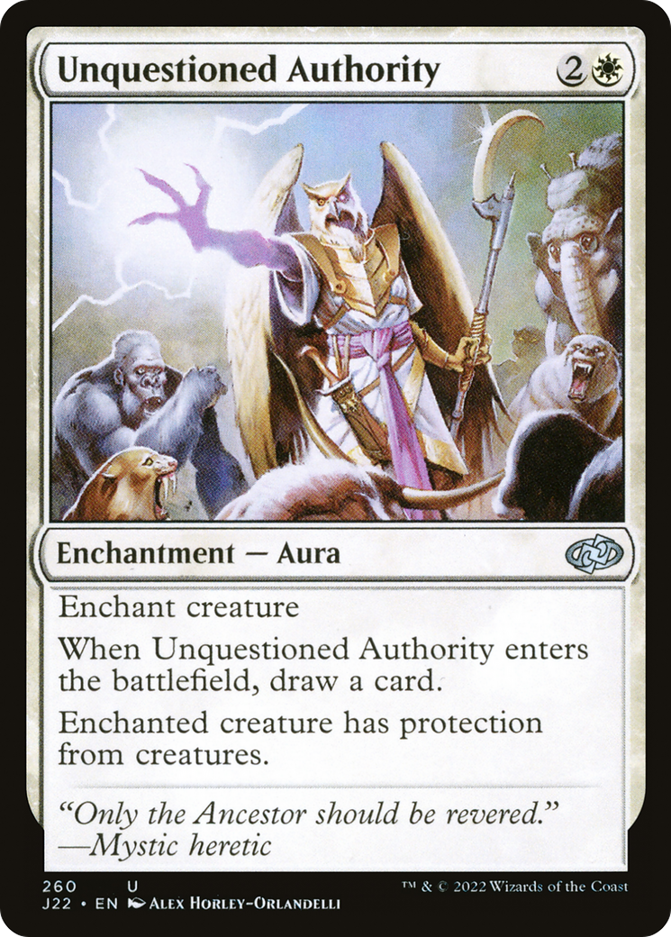 Unquestioned Authority (J22-260) - Jumpstart 2022