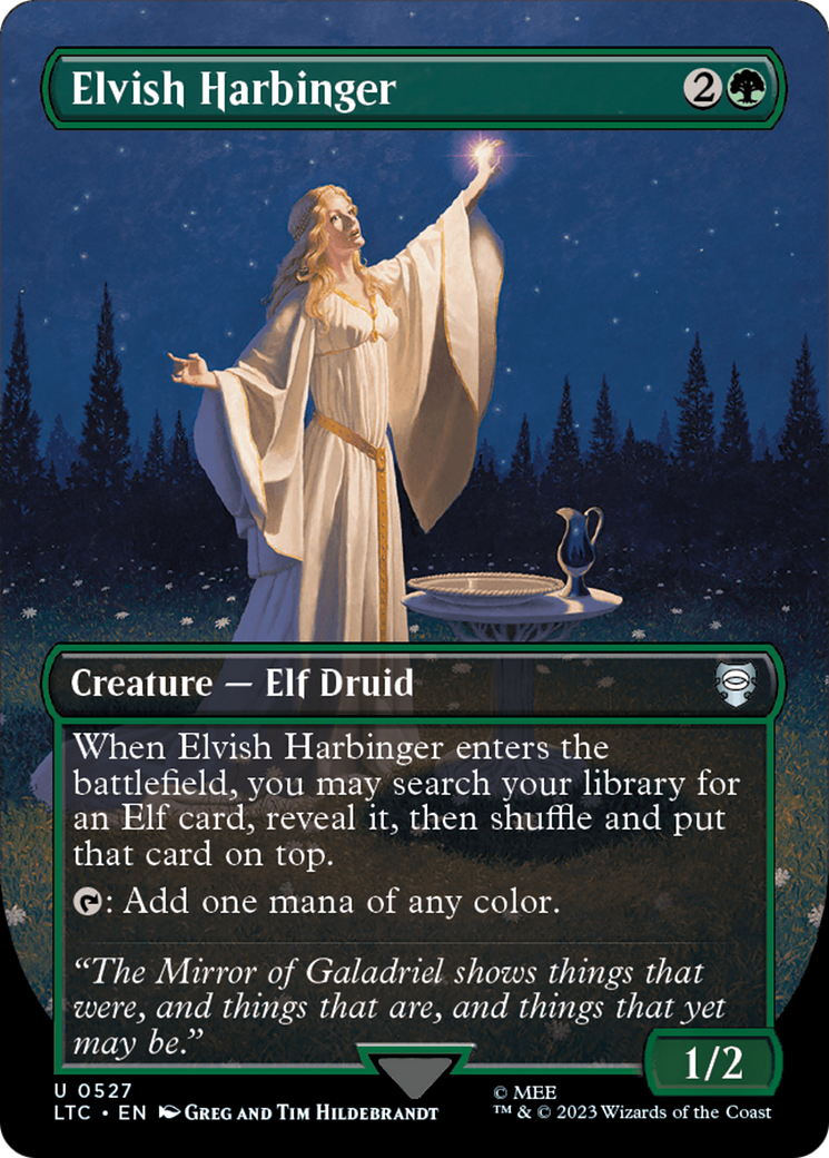 Elvish Harbinger (Borderless) (LTC-527) - Tales of Middle-earth Commander