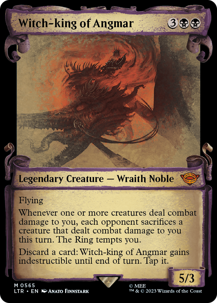 Witch-king of Angmar (Showcase Scrolls) (LTR-565) - The Lord of the Rings: Tales of Middle-earth: (Showcase) Foil