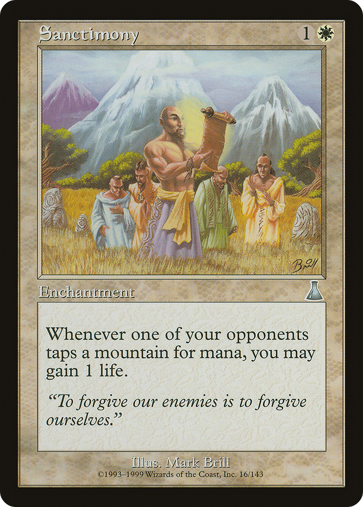 Sanctimony (UDS-016) - Urza's Destiny Foil