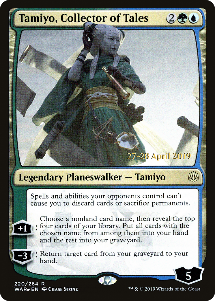 Tamiyo, Collector of Tales (PRE-220) - War of the Spark Promos Foil