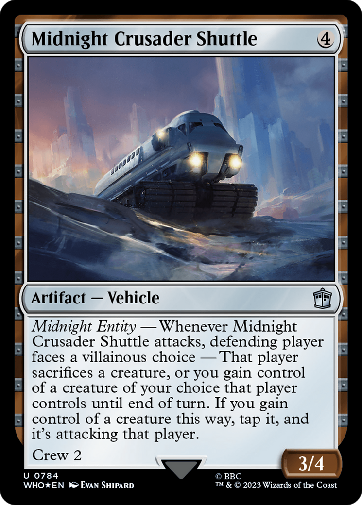 Midnight Crusader Shuttle (Surge Foil) (WHO-784) - Doctor Who Foil