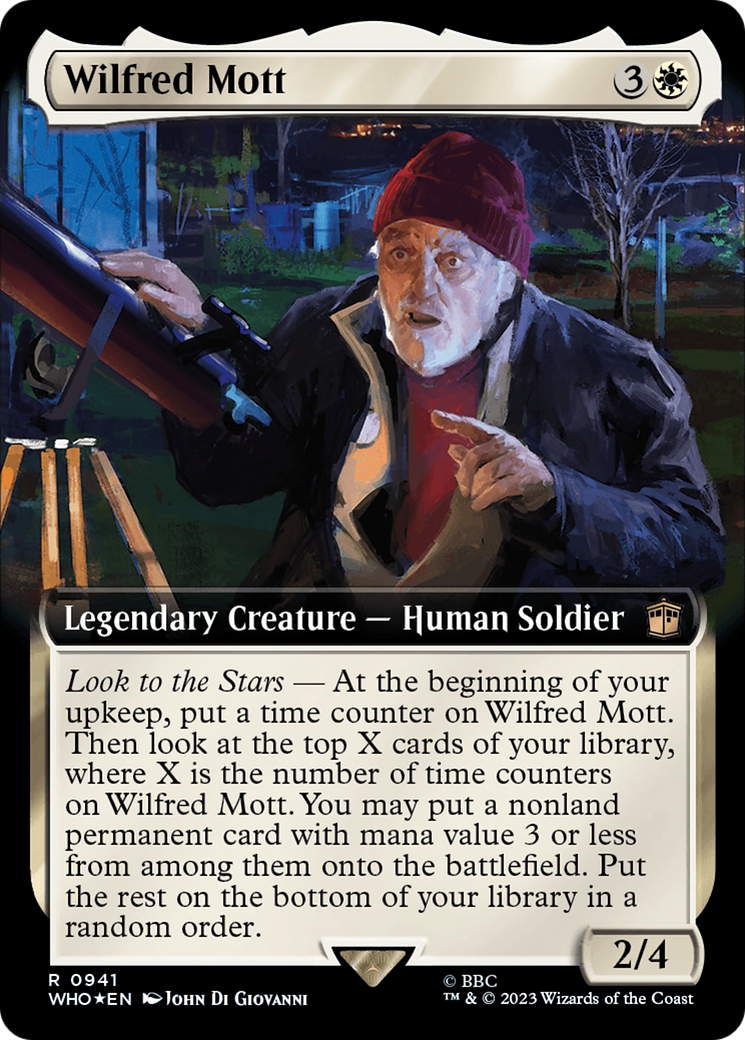 Wilfred Mott (Extended Art) (Surge Foil) (WHO-941) - Doctor Who: (Extended Art) Foil