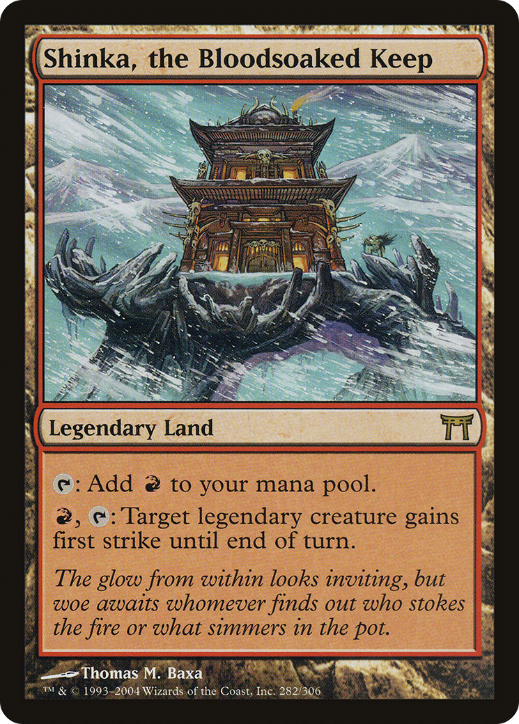 Shinka, the Bloodsoaked Keep (CHK-282) - Champions of Kamigawa Foil