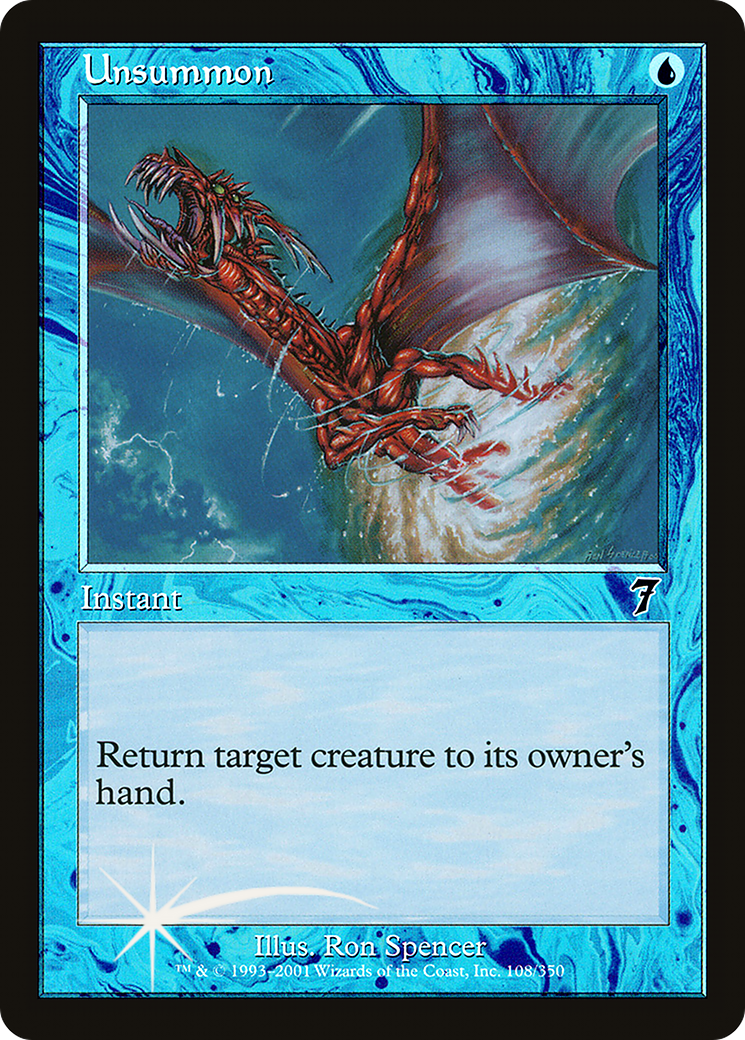 Unsummon (7ED-108★) - 7th Edition