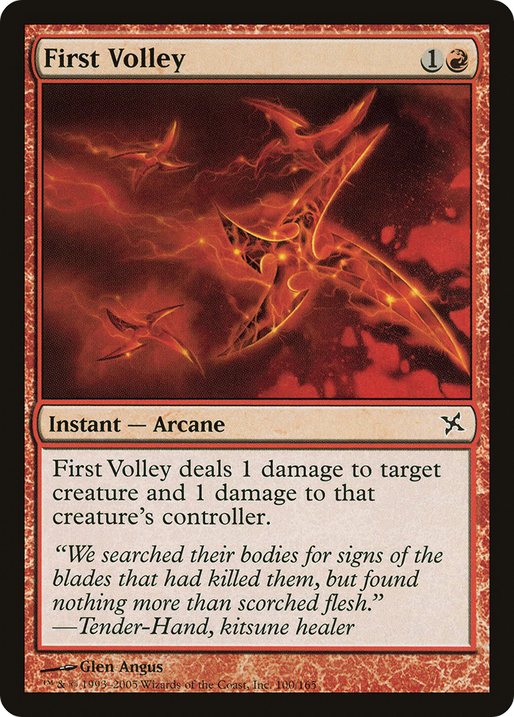 First Volley (BOK-100) - Betrayers of Kamigawa Foil