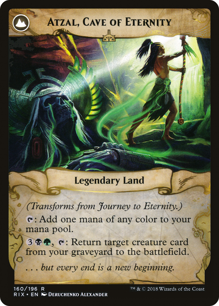 Journey to Eternity // Atzal, Cave of Eternity (RIX-160) - Rivals of Ixalan: (compasslanddfc) Foil