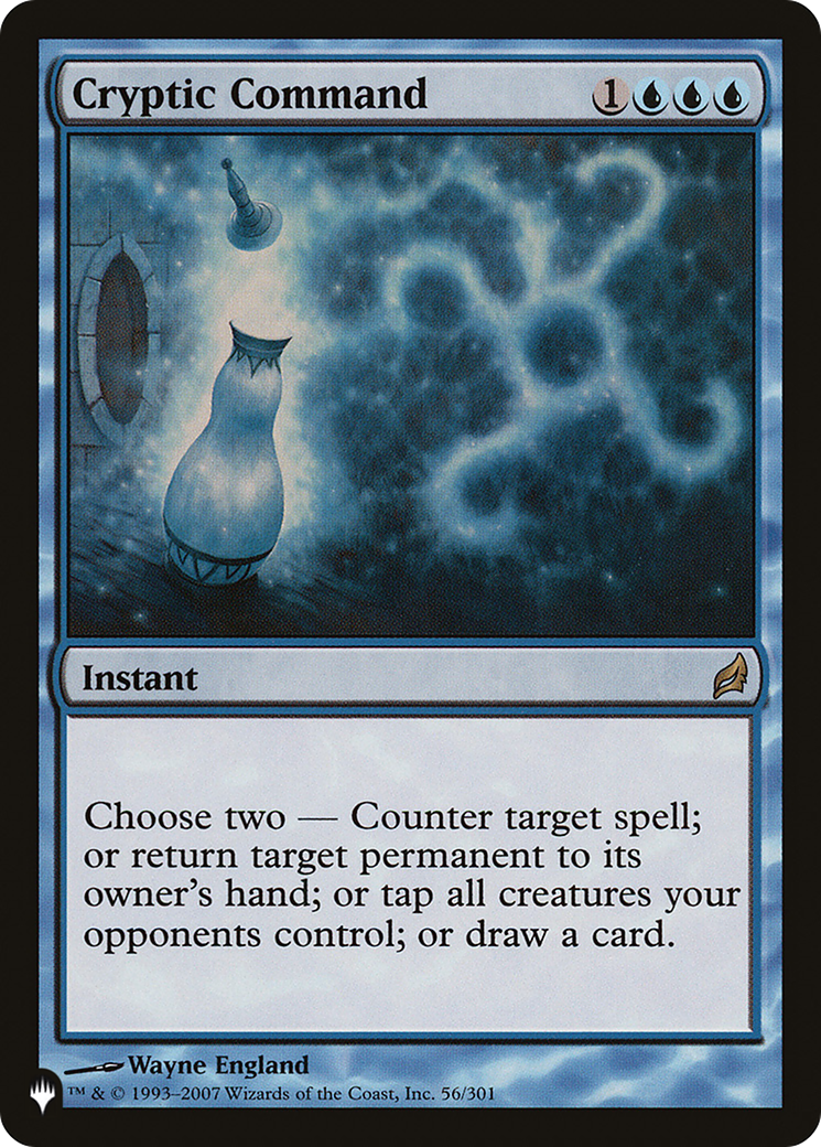 Cryptic Command (LIST-56/301) - The List