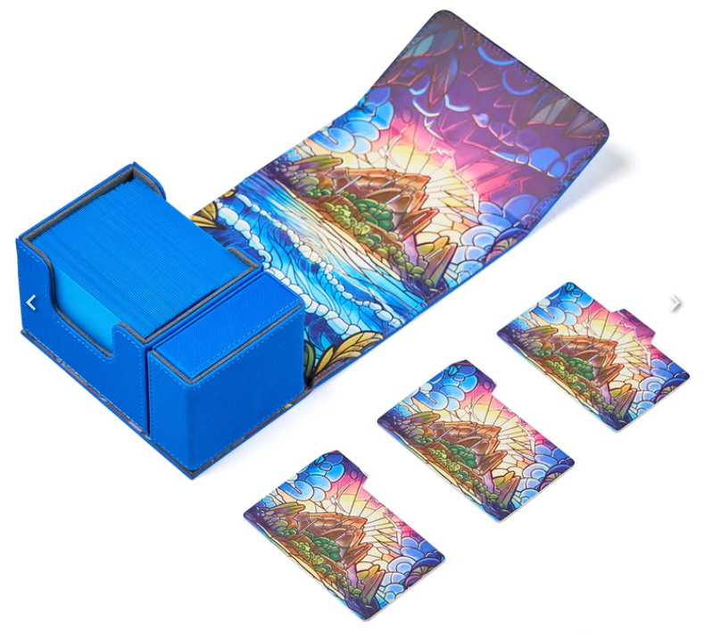 Stained Glass Deck Box - Hidden Island