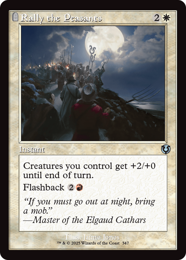Rally the Peasants (Retro Frame) (INR-347) - Innistrad Remastered Foil