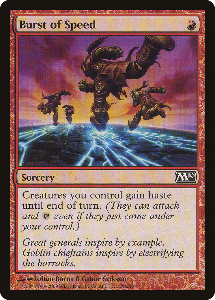 Burst of Speed (M10-129) - Magic 2010 Foil