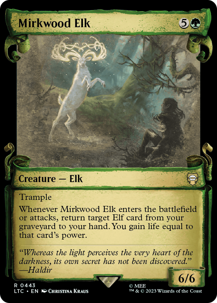 Mirkwood Elk (Showcase Scrolls) (LTC-443) - Tales of Middle-earth Commander: (Showcase) Foil