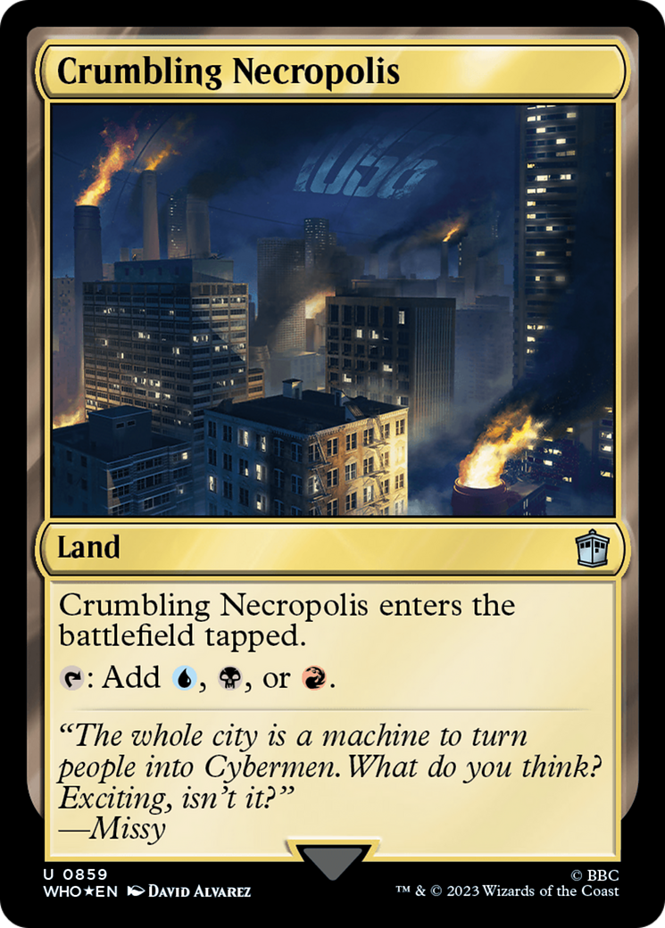 Crumbling Necropolis (Surge Foil) (WHO-859) - Doctor Who Foil