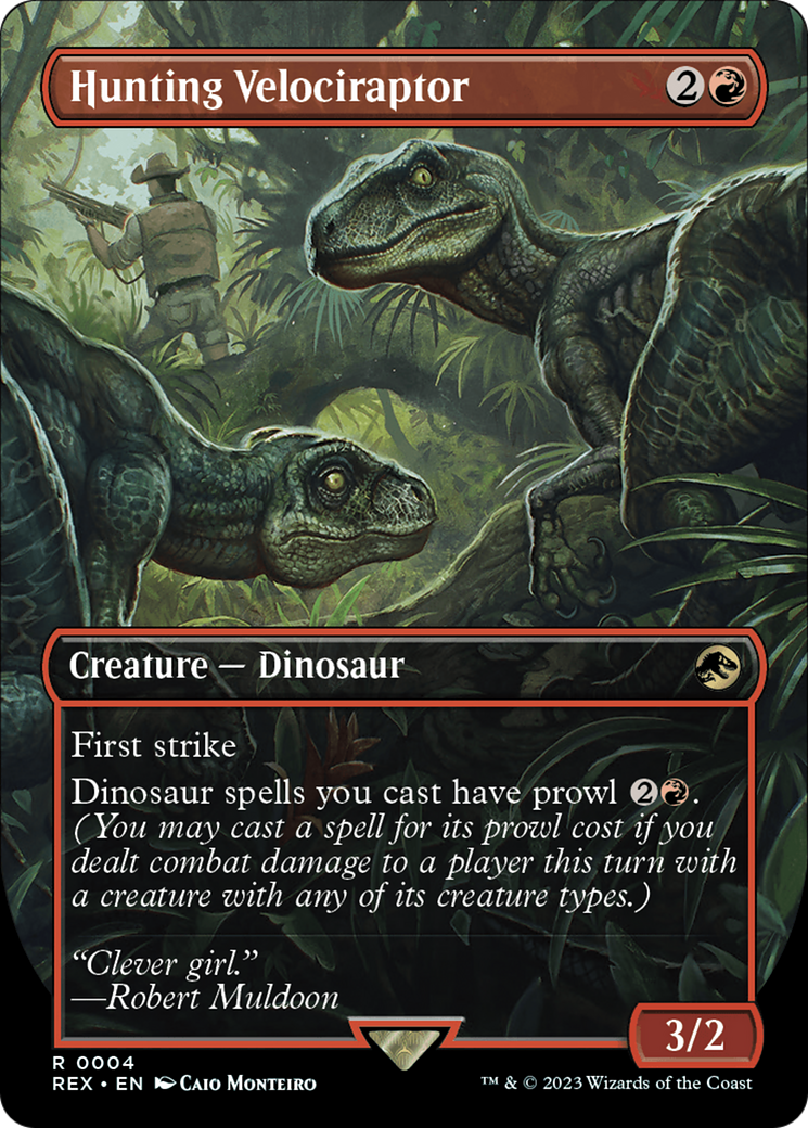 Hunting Velociraptor (Borderless) (REX-004) - Jurassic World Collection