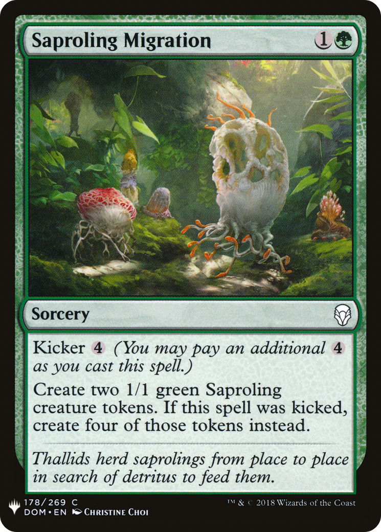 Saproling Migration (LIST-178) - The List