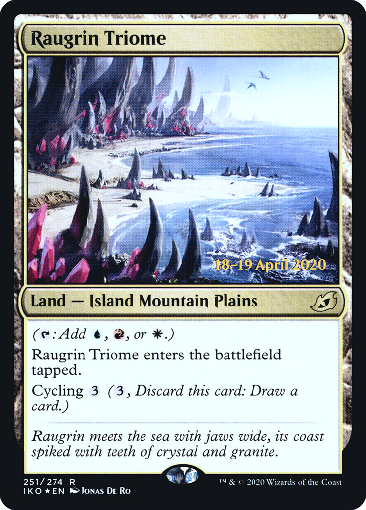 Raugrin Triome (PRE-251) - Ikoria: Lair of Behemoths Promos Foil