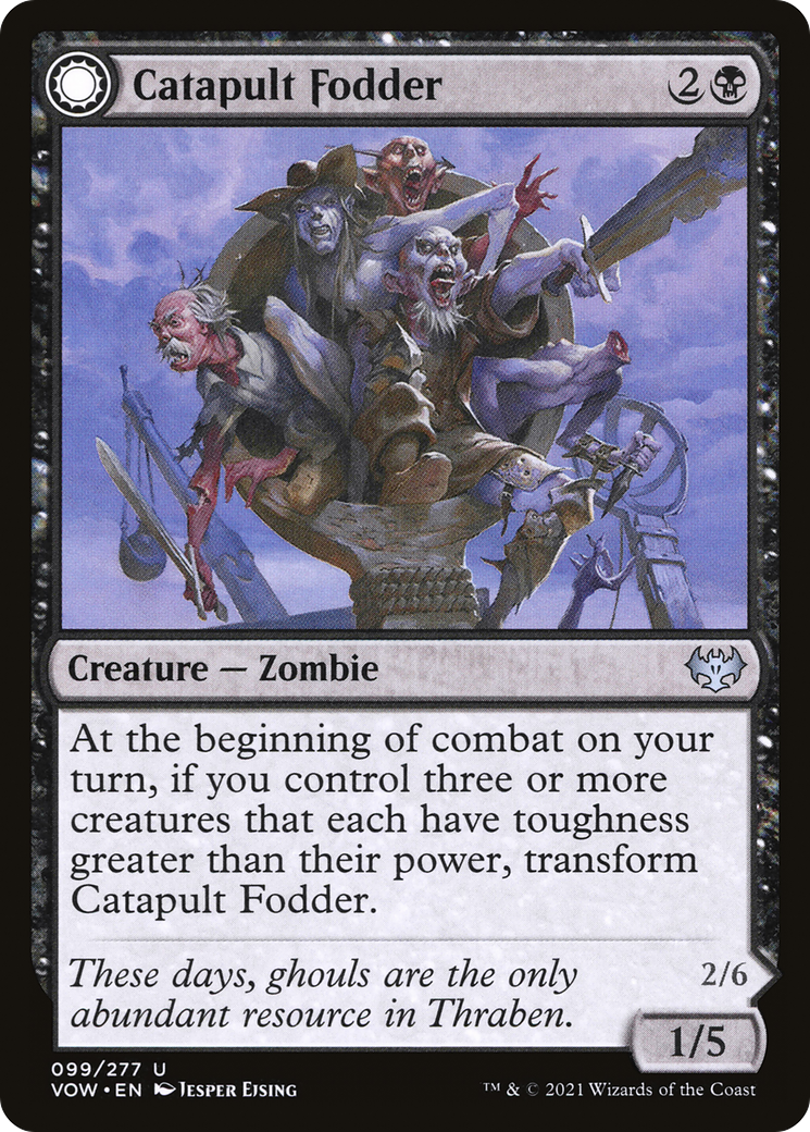 Catapult Fodder (VOW-099) - Innistrad: Crimson Vow: (Double Faced Transform) Foil