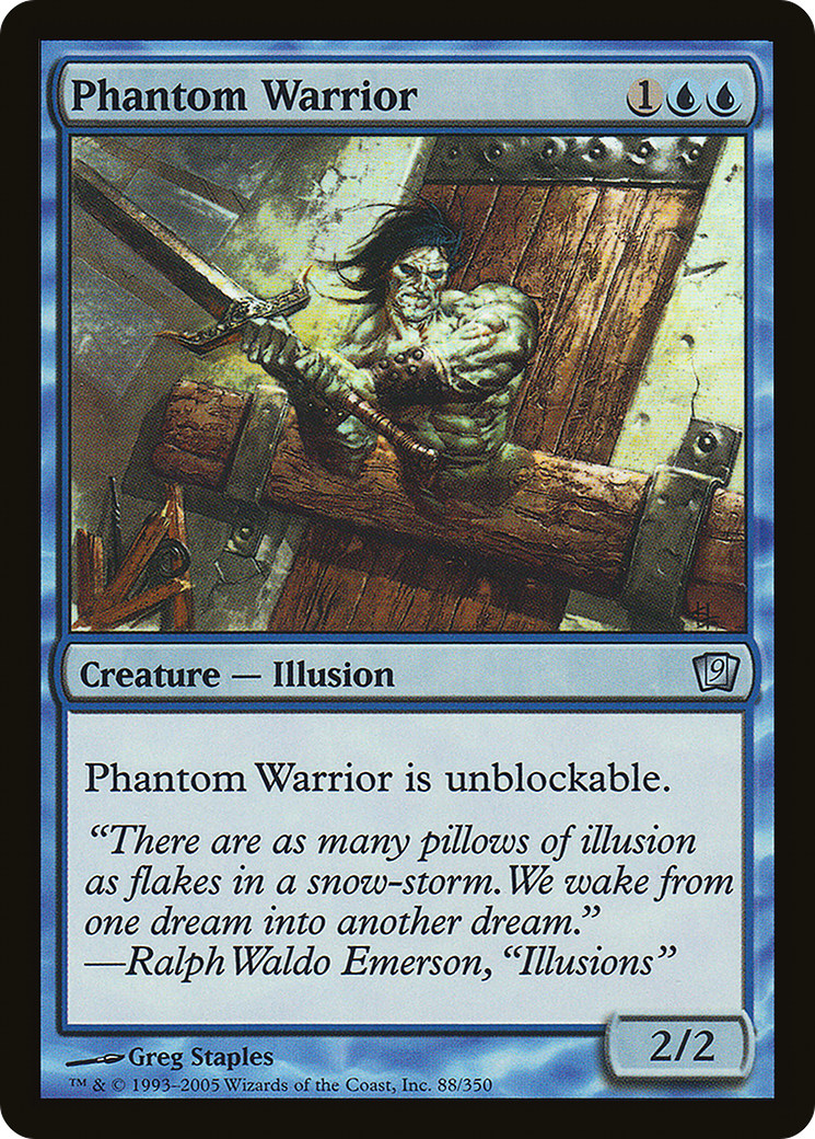 Phantom Warrior (9ED-088) - 9th Edition Foil