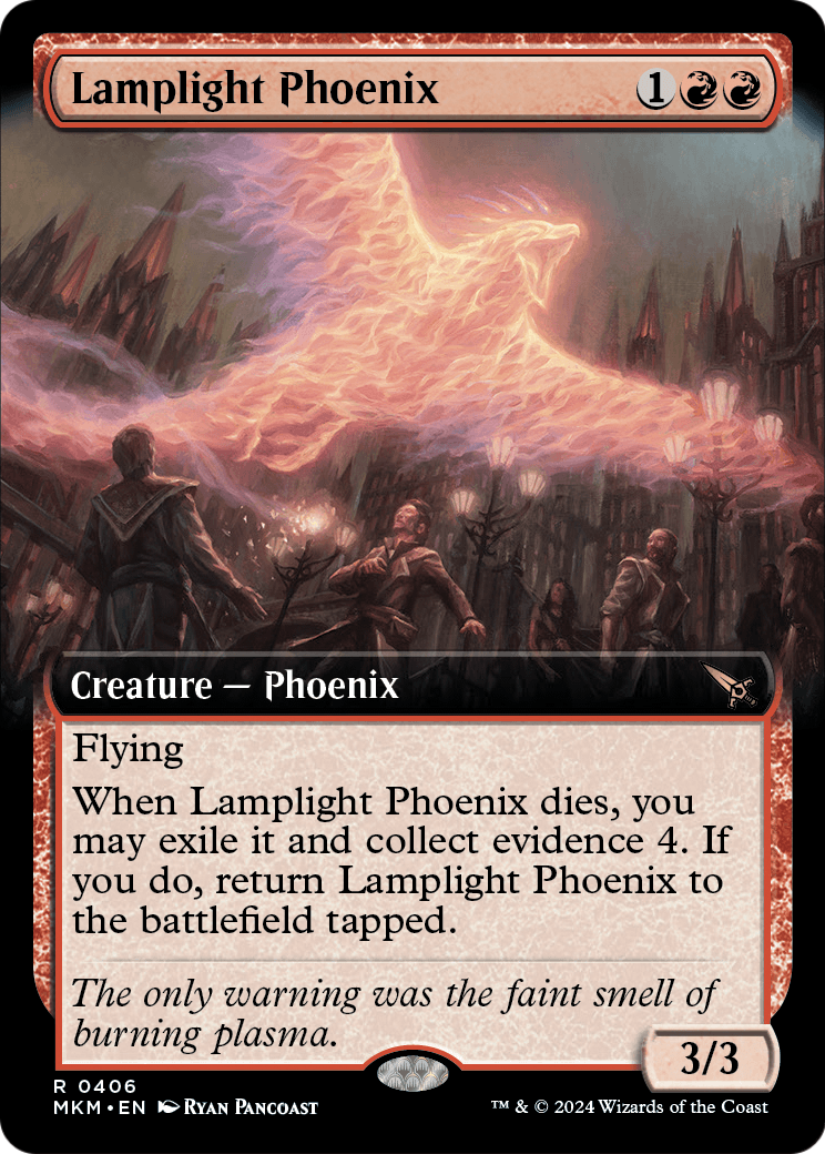 Lamplight Phoenix (Extended Art) (MKM-406) - Murders at Karlov Manor: (Extended Art) Foil