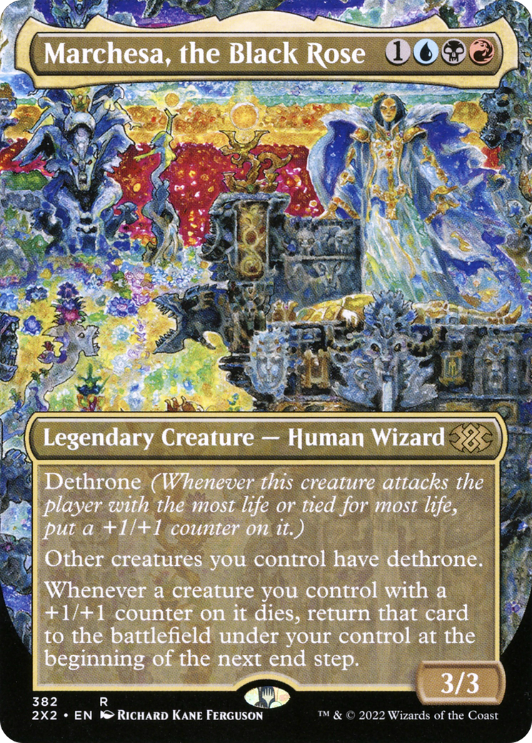 Marchesa, the Black Rose (Borderless) (2X2-382) - Double Masters 2022 (Borderless) Foil