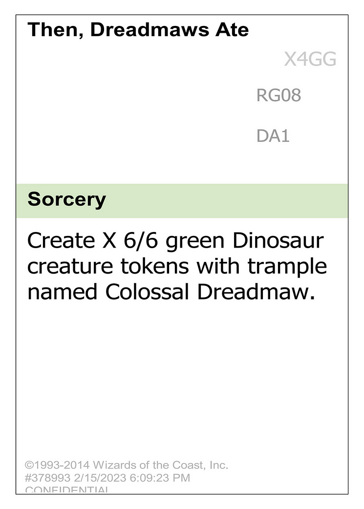 Then, Dreadmaws Ate Everyone (UNK-RG08) - Unknown Event