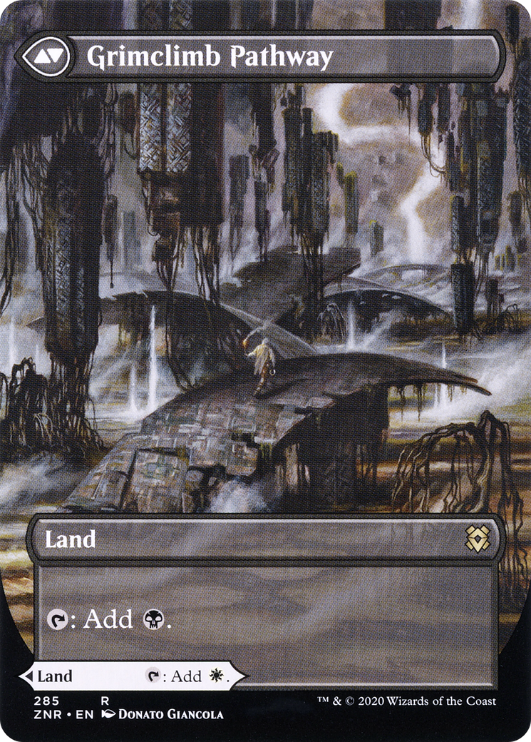 Brightclimb Pathway (Borderless) (ZNR-285) - Zendikar Rising: (Showcase) (Borderless) Foil