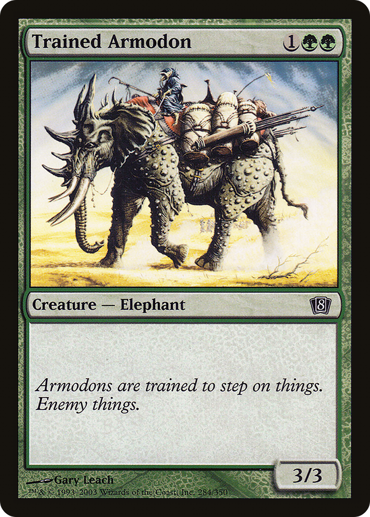 Trained Armodon (8ED-284) - 8th Edition Foil