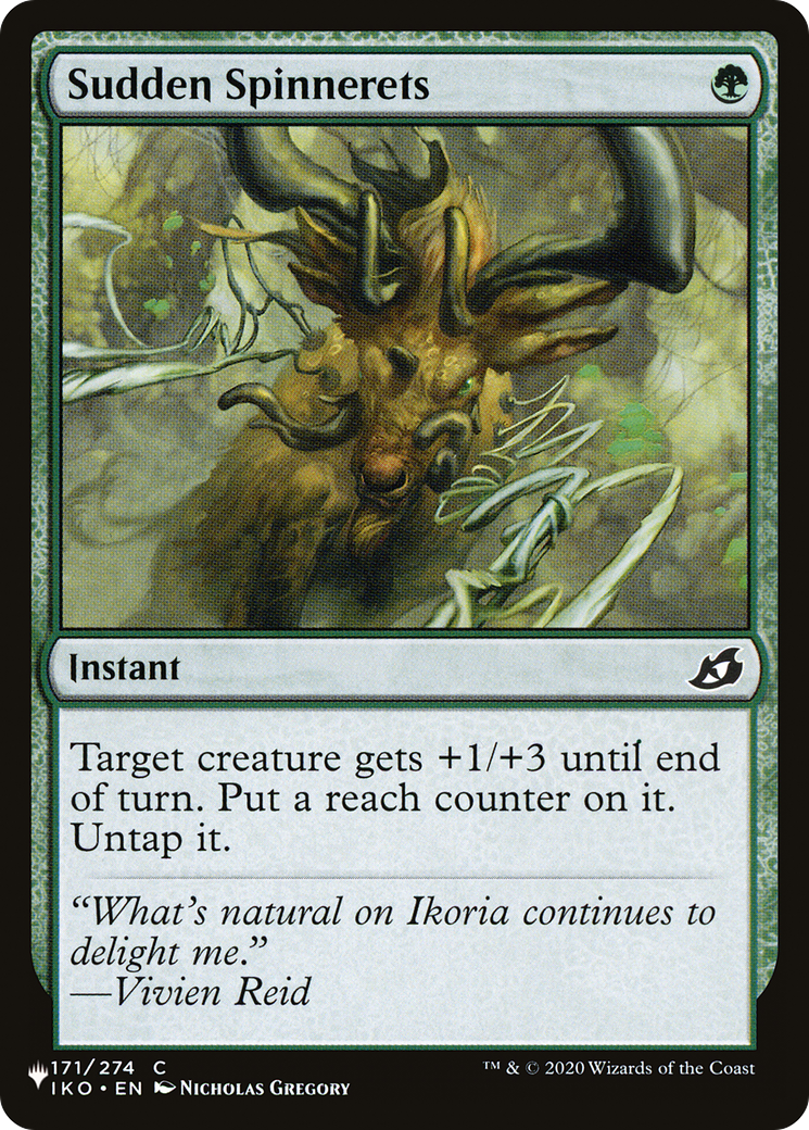 Sudden Spinnerets (LIST-IKO-171) - The List