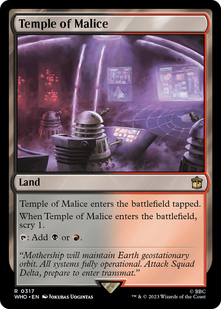 Temple of Malice (WHO-317) - Doctor Who Foil