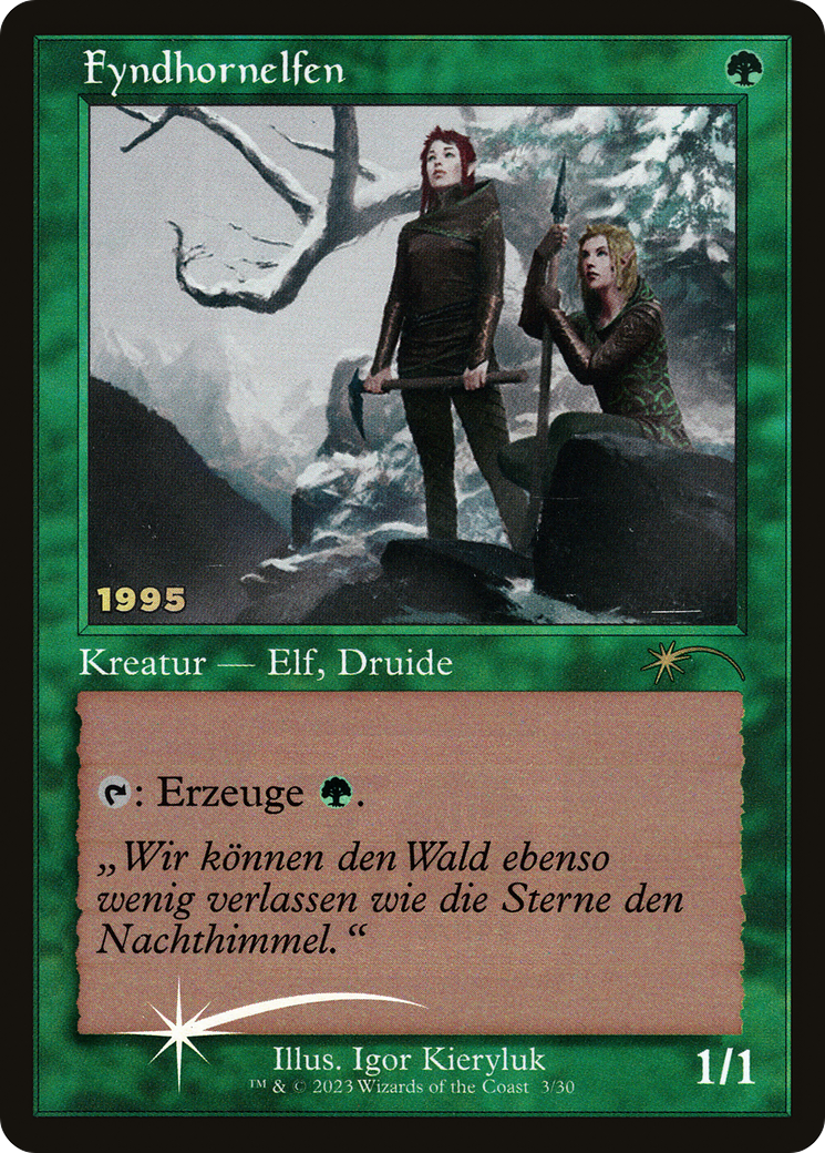 Fyndhorn Elves (DE Exclusive) (30A-P-003) - 30th Anniversary Play Promos Foil
