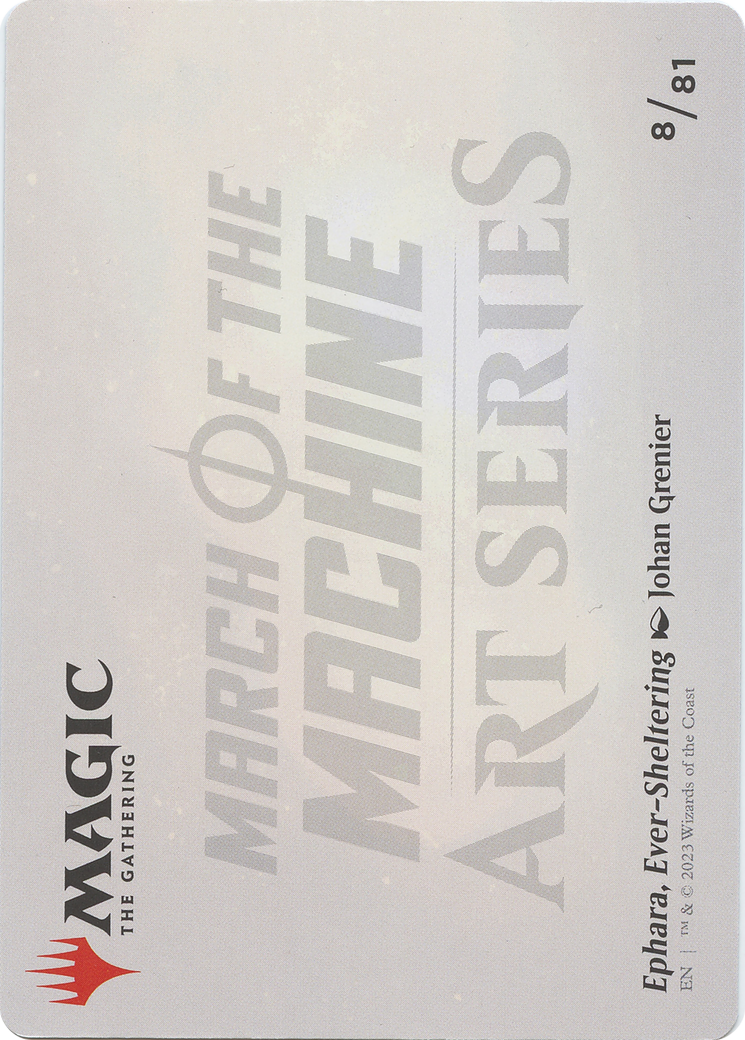 Ephara, Ever-Sheltering // Ephara, Ever-Sheltering (AMOM-008) - March of the Machine Art Series (Borderless) Foil
