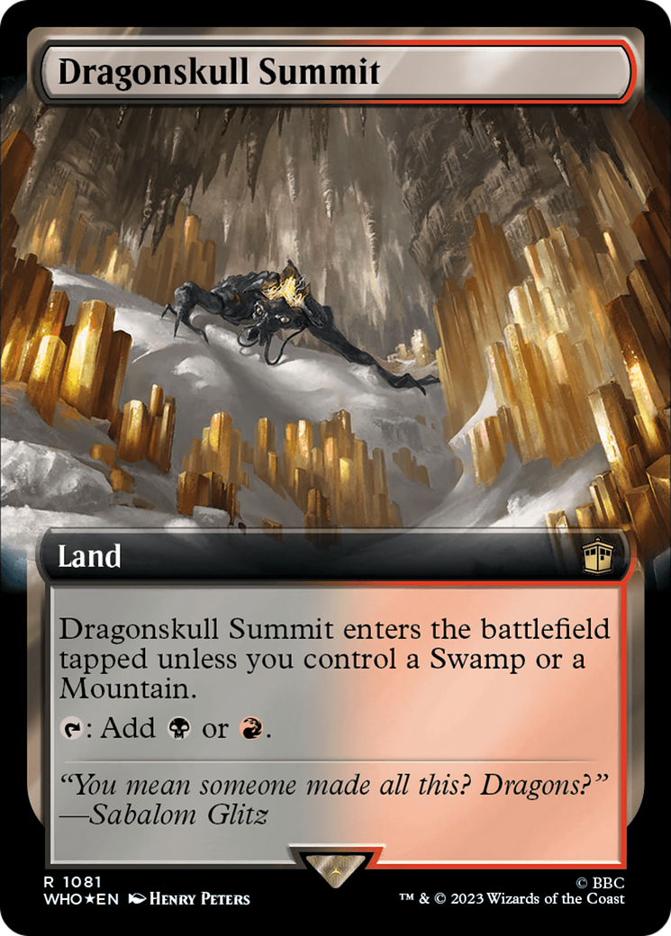 Dragonskull Summit (Extended Art) (Surge Foil) (WHO-1081) - Doctor Who: (Extended Art) Foil