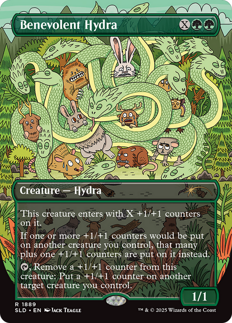 Benevolent Hydra (SLD-1889) - Secret Lair Drop (Borderless) Foil