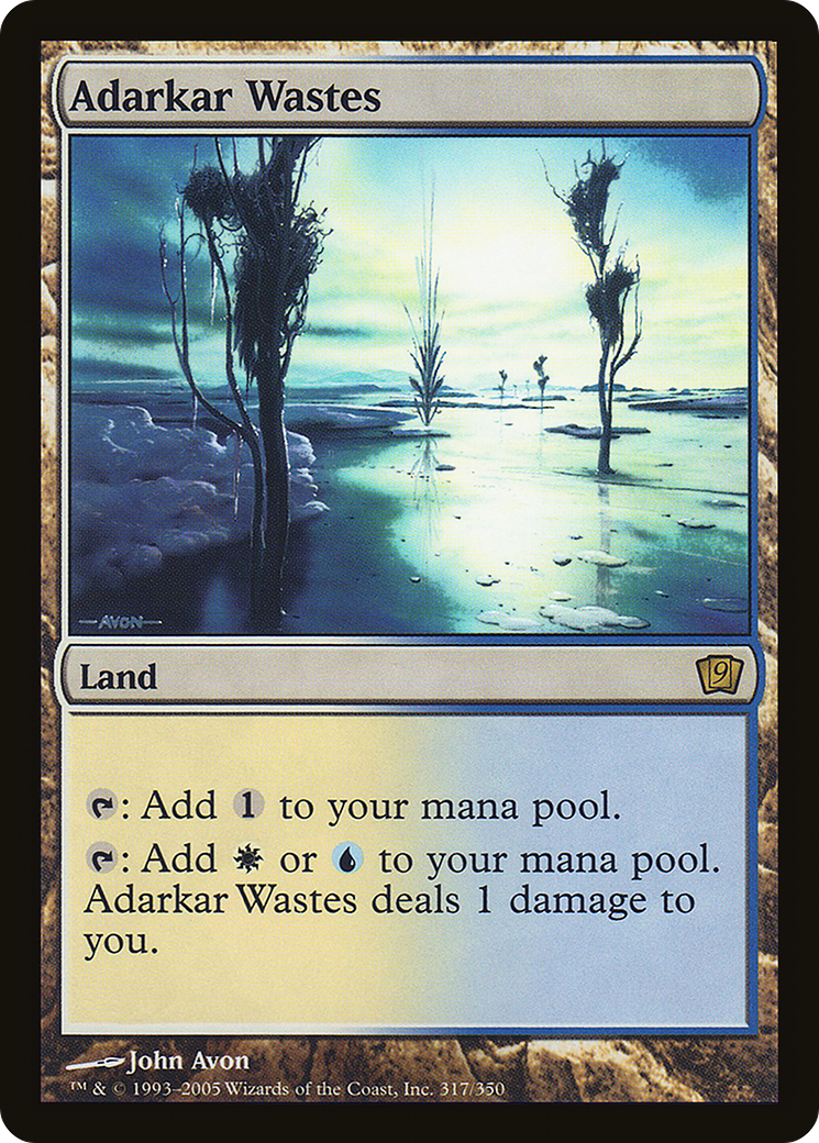 Adarkar Wastes (9ED-317) - 9th Edition Foil