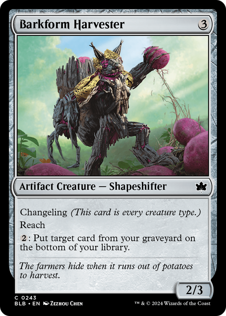 Barkform Harvester (BLB-243) - Bloomburrow