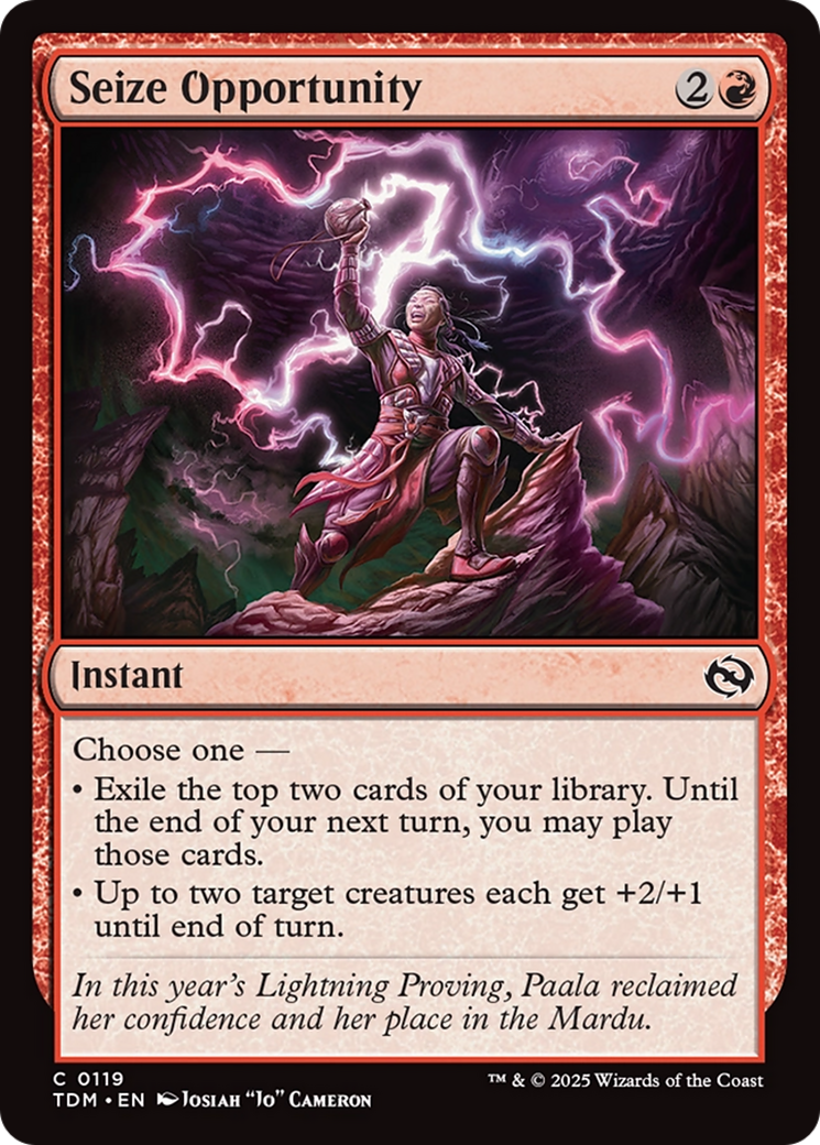 Seize Opportunity (TDM-119) - Tarkir: Dragonstorm