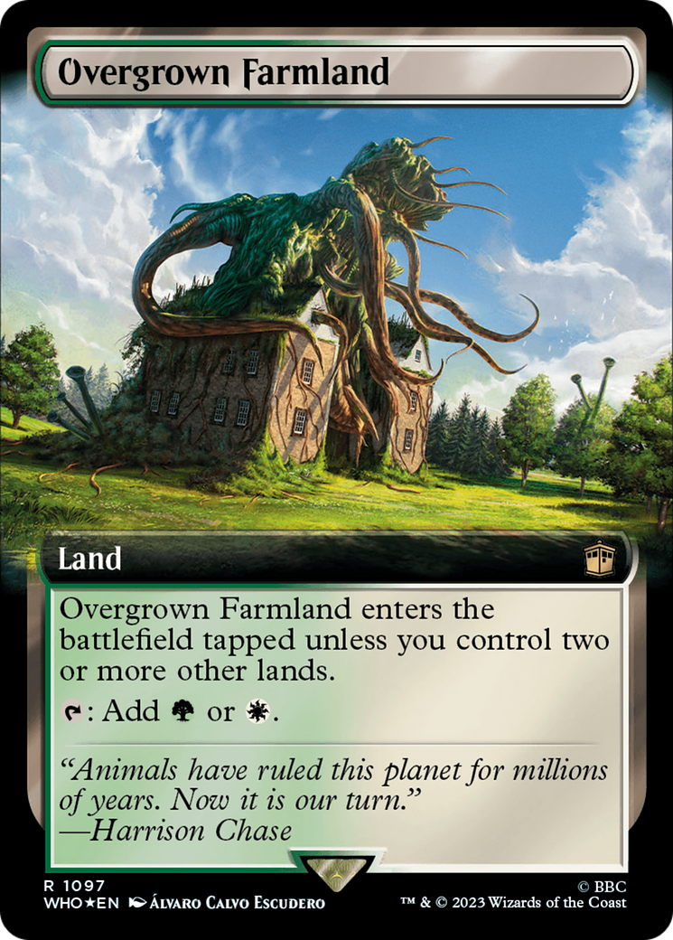Overgrown Farmland (Extended Art) (Surge Foil) (WHO-1097) - Doctor Who: (Extended Art) Foil