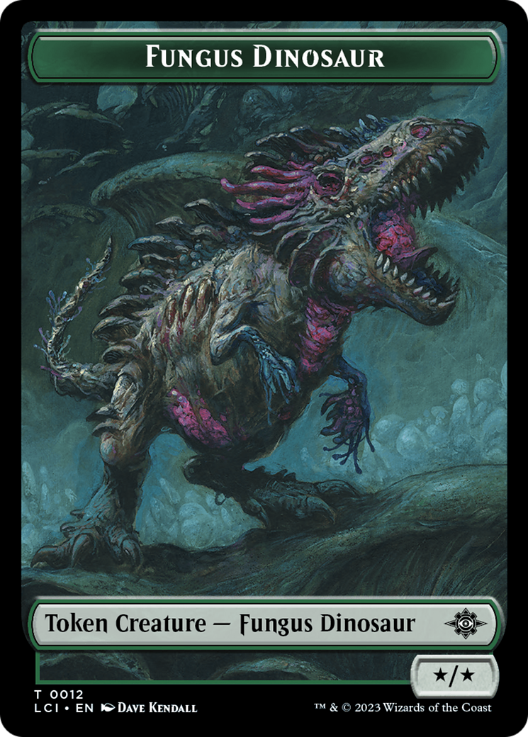 Fungus Dinosaur (TLCI-012) - The Lost Caverns of Ixalan Tokens Foil