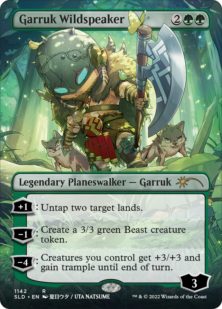 Garruk Wildspeaker (Borderless) (SLD-1142) - Secret Lair Drop (Borderless)