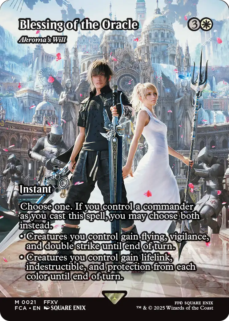 Blessing of the Oracle - Akroma's Will (Showcase) (FCA-021) - FINAL FANTASY: Through the Ages / Blessing of the Oracle (Borderless)