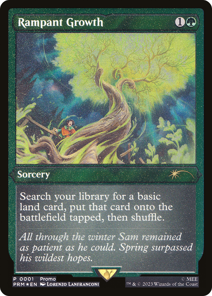 Rampant Growth (PW23-009) - Wizards Play Network 2023 Etched Foil