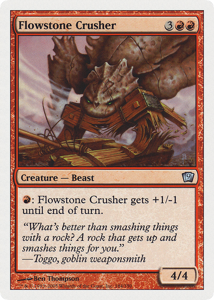 Flowstone Crusher (9ED-184) - 9th Edition Foil