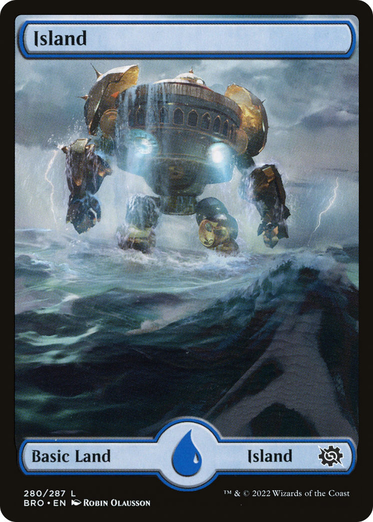 Island (280) - Full Art (BRO-280) - The Brothers' War Foil