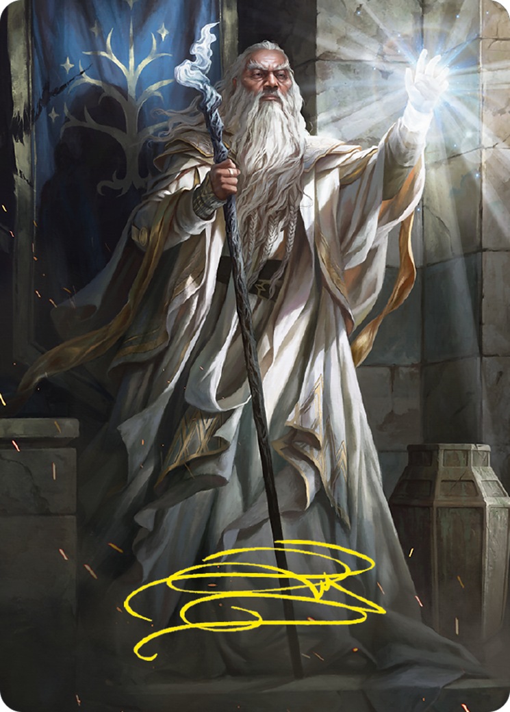 Gandalf the White // Gandalf the White (ALTR-003) - Tales of Middle-earth Art Series (Borderless) Foil