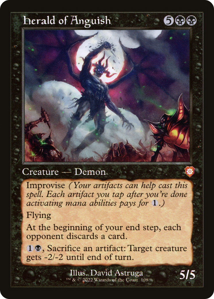 Herald of Anguish (Retro Frame) (BRC-108) - The Brothers' War Commander