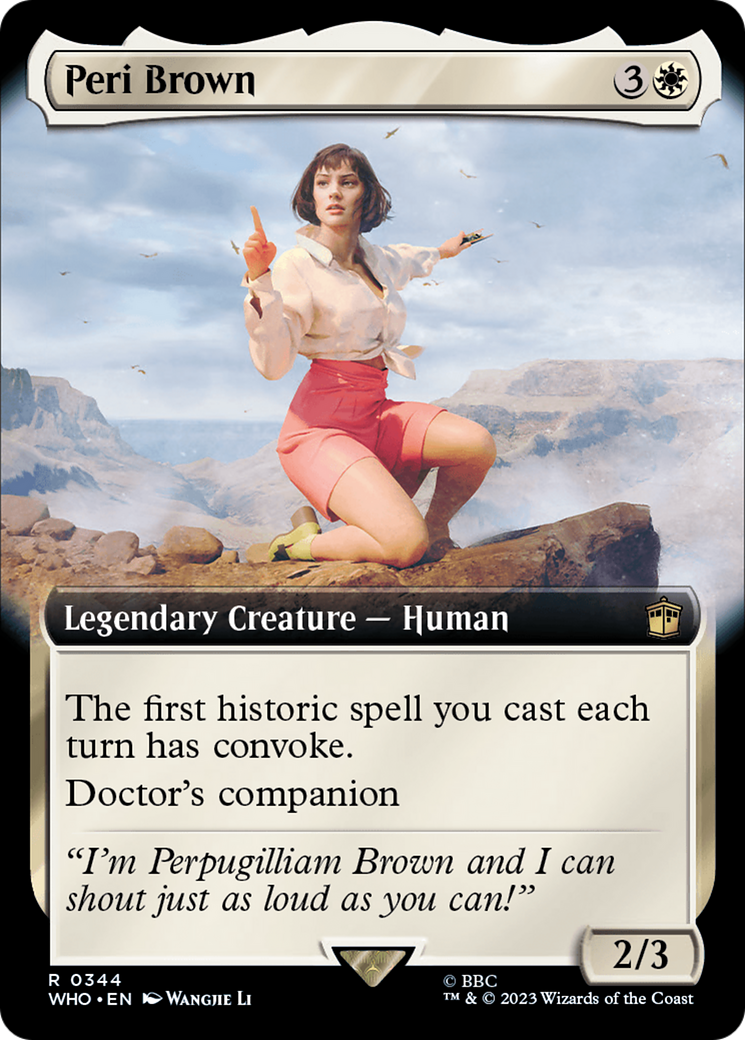 Peri Brown (Extended Art) (WHO-344) - Doctor Who: (Extended Art) Foil