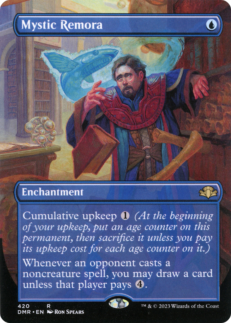 Mystic Remora (Borderless) (DMR-420) - Dominaria Remastered Foil