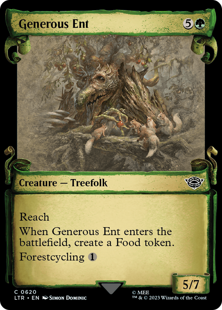 Generous Ent (Showcase Scrolls) (LTR-620) - The Lord of the Rings: Tales of Middle-earth: (Showcase) Foil