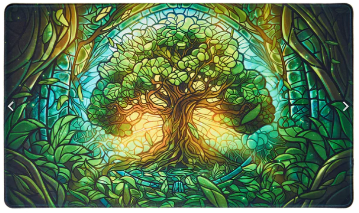 Stained Glass Playmat - Mythical Forest