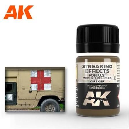 AK Interactive Streaking Effects For Oif & Oef - Us Vehicles